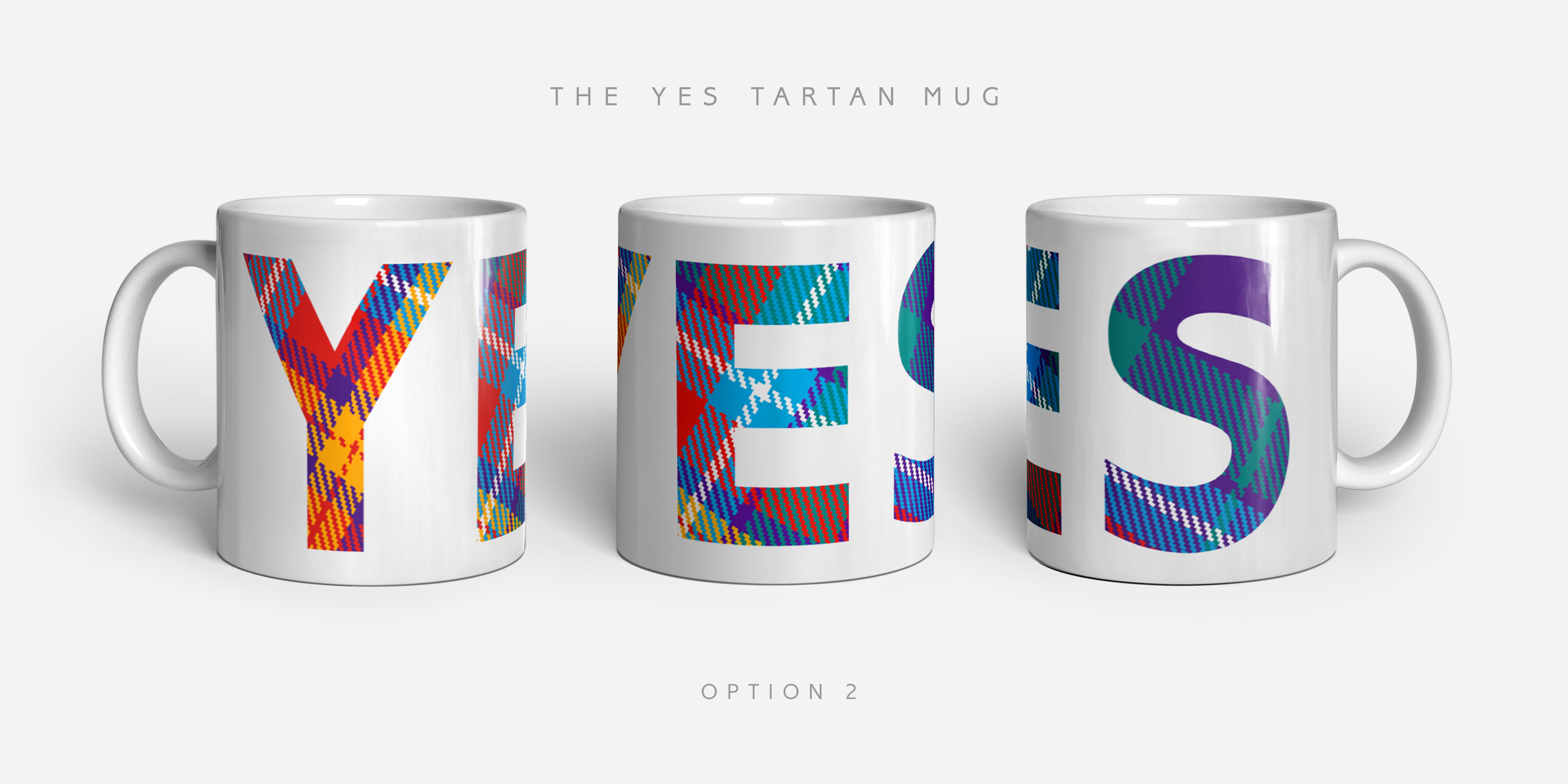 YES Tartan Mugs by Steven Patrick Sim - Alba gu bràth