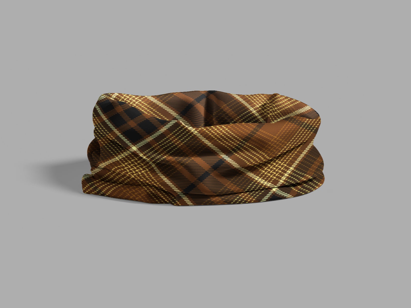 bitcoin digital gold Tartan Unisex Neck Gaiter - L - scrunched