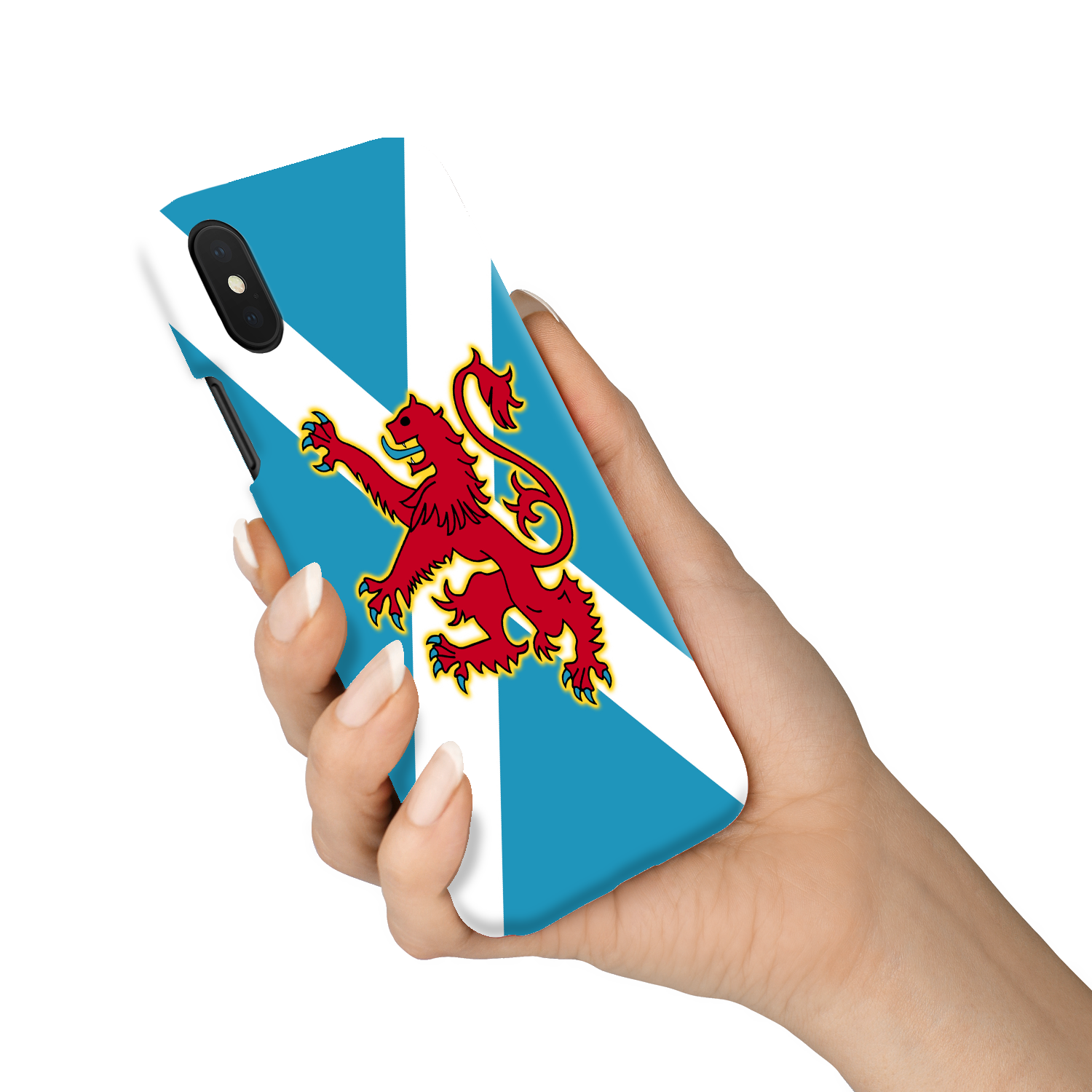 Ancient Azure Scottish Saltire & Lion Rampant ~ Phone Case (collection 3)