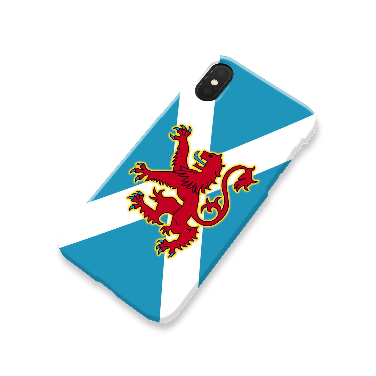 Ancient Azure Scottish Saltire & Lion Rampant ~ Phone Case (collection 3)