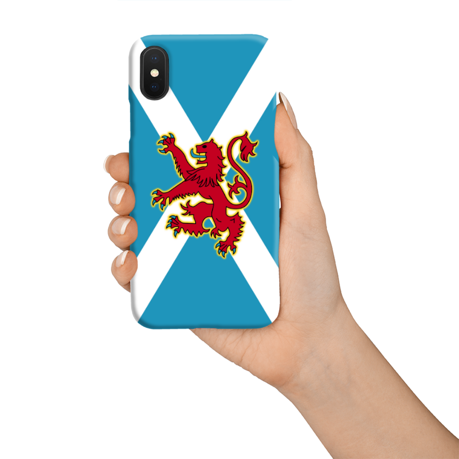 Ancient Azure Scottish Saltire & Lion Rampant ~ Phone Case (collection 4)