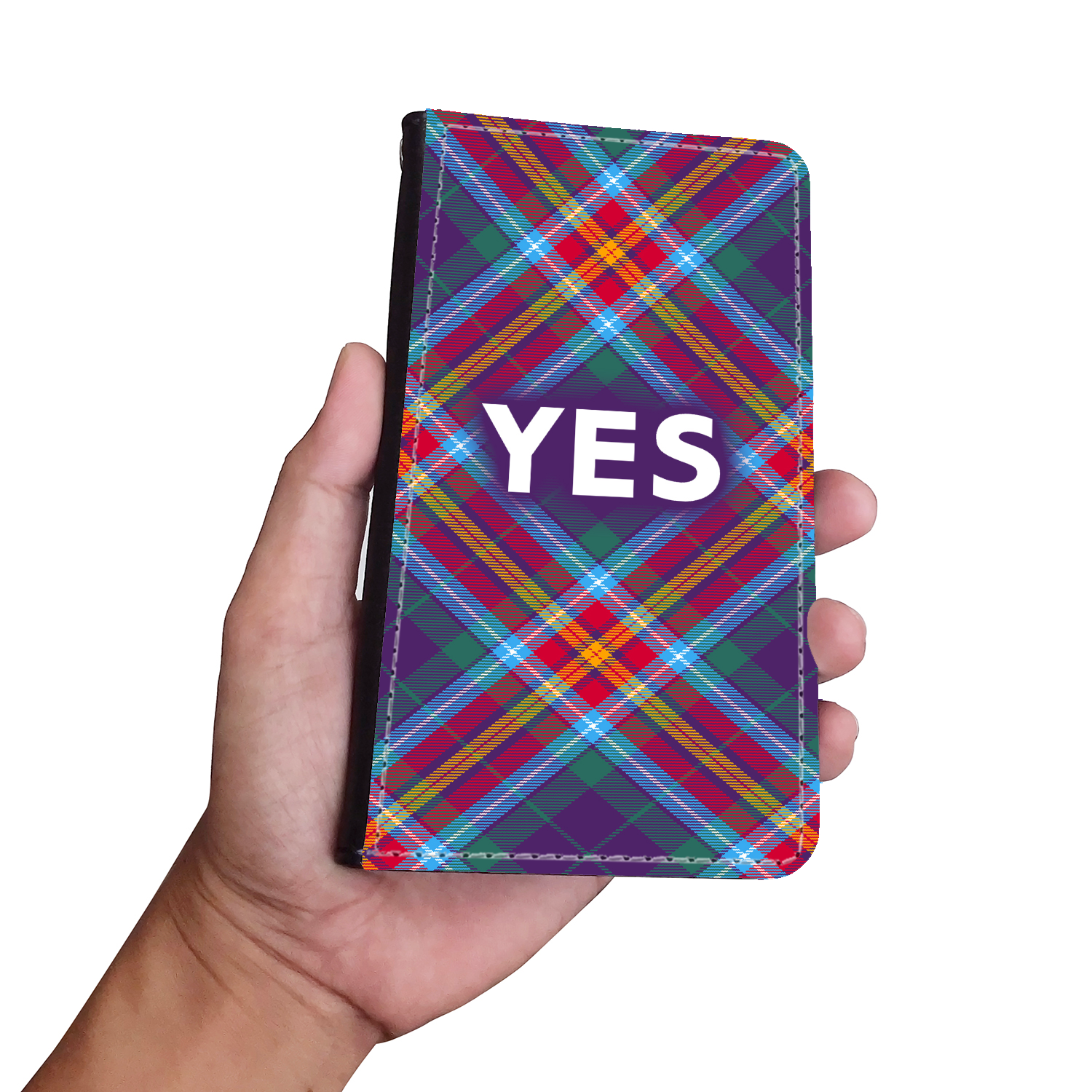 YES ~ Alba Gu Bràth ~ Tartan Faux Leather Wallet Phone Case