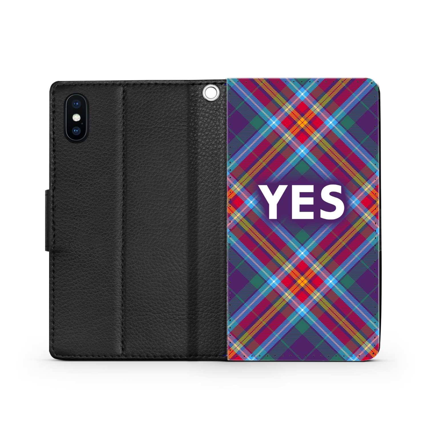 YES ~ Alba Gu Bràth ~ Tartan Faux Leather Wallet Phone Case