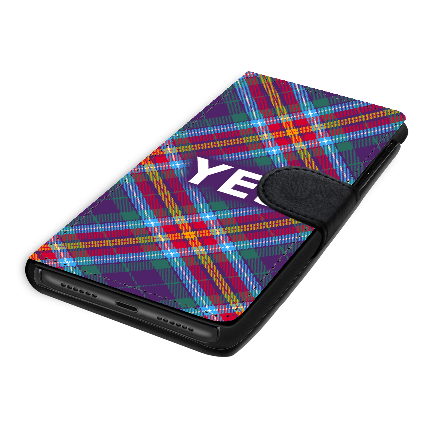 YES ~ Alba Gu Bràth ~ Tartan Faux Leather Wallet Phone Case