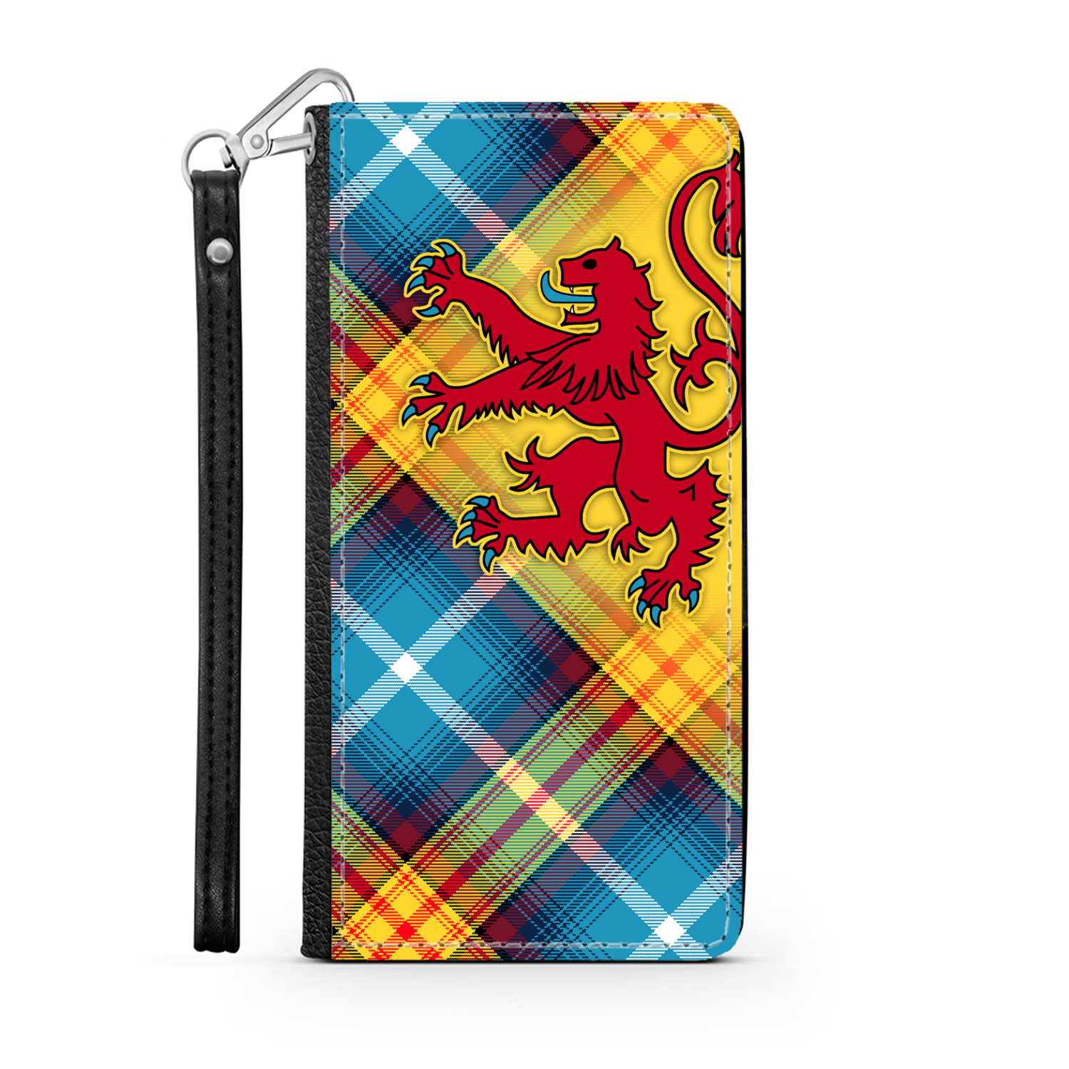 The DECLARATION Tartan ~ Faux Leather Wallet Phone Case with Lion Rampant