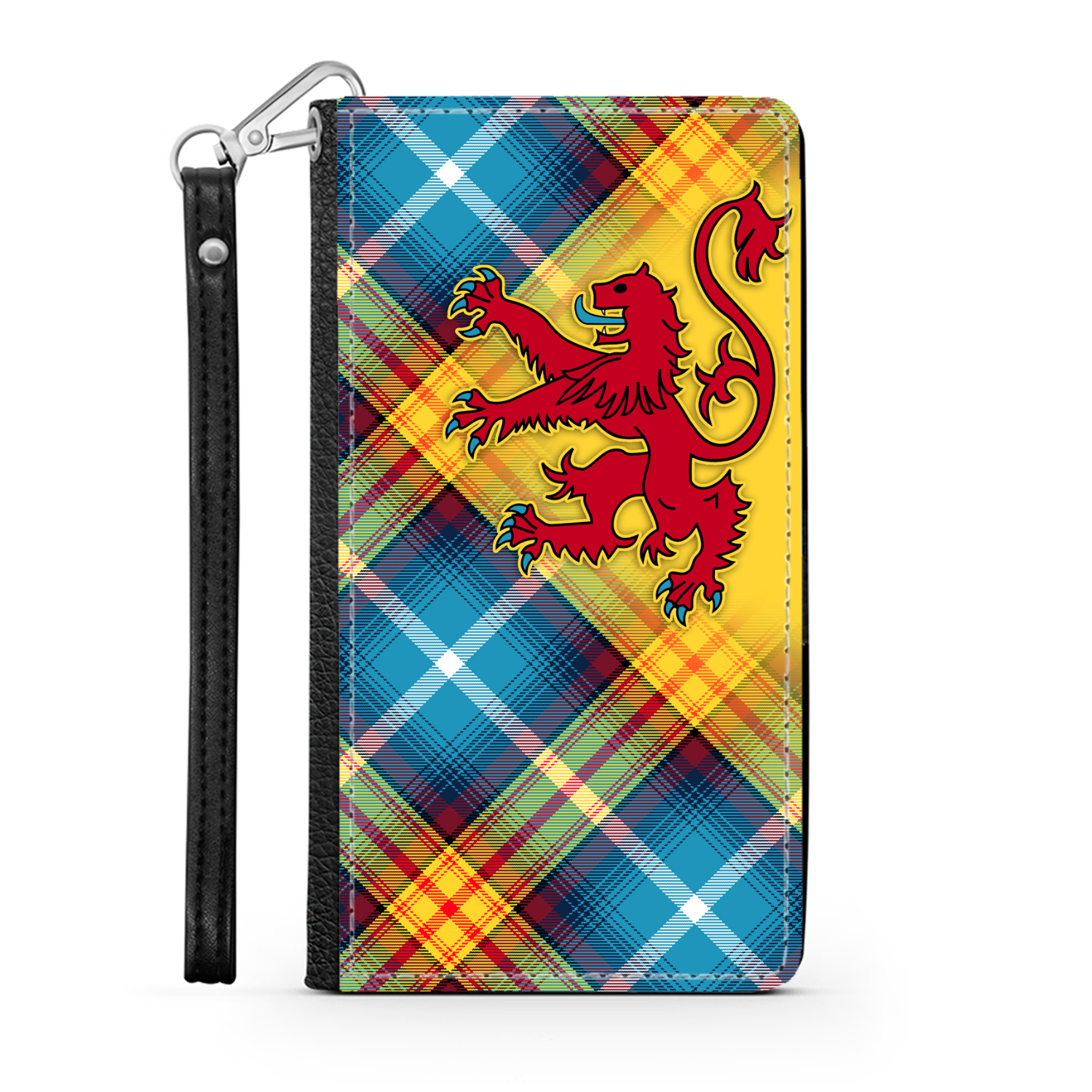 The DECLARATION Tartan ~ Faux Leather Wallet Phone Case with Lion Rampant