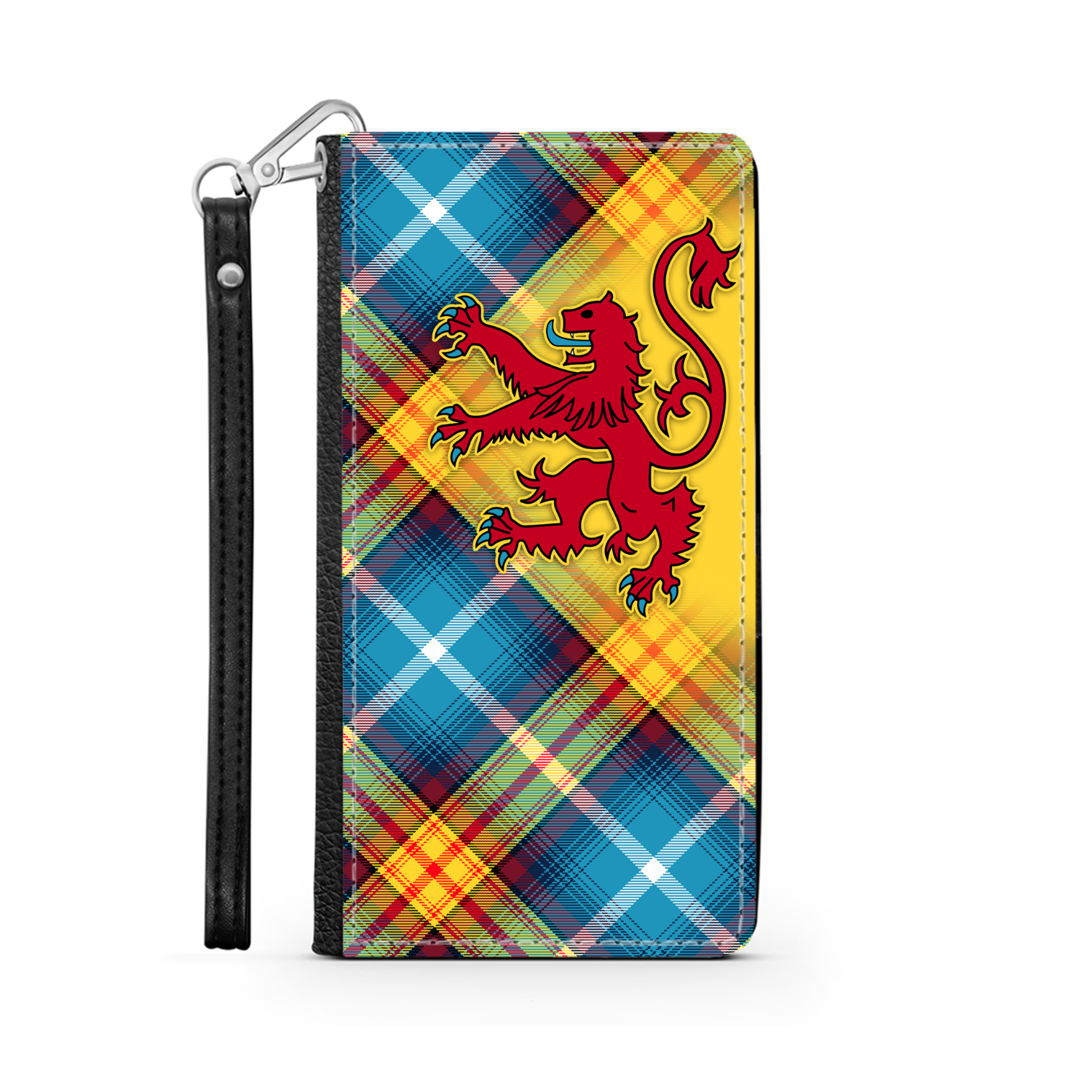 The DECLARATION Tartan ~ Faux Leather Wallet Phone Case with Lion Rampant