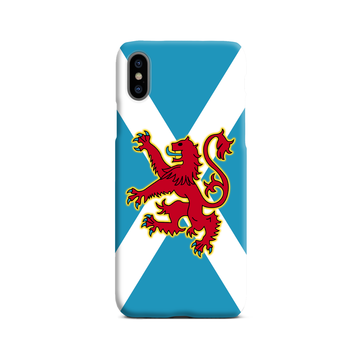 Ancient Azure Scottish Saltire & Lion Rampant ~ Phone Case (collection 3)