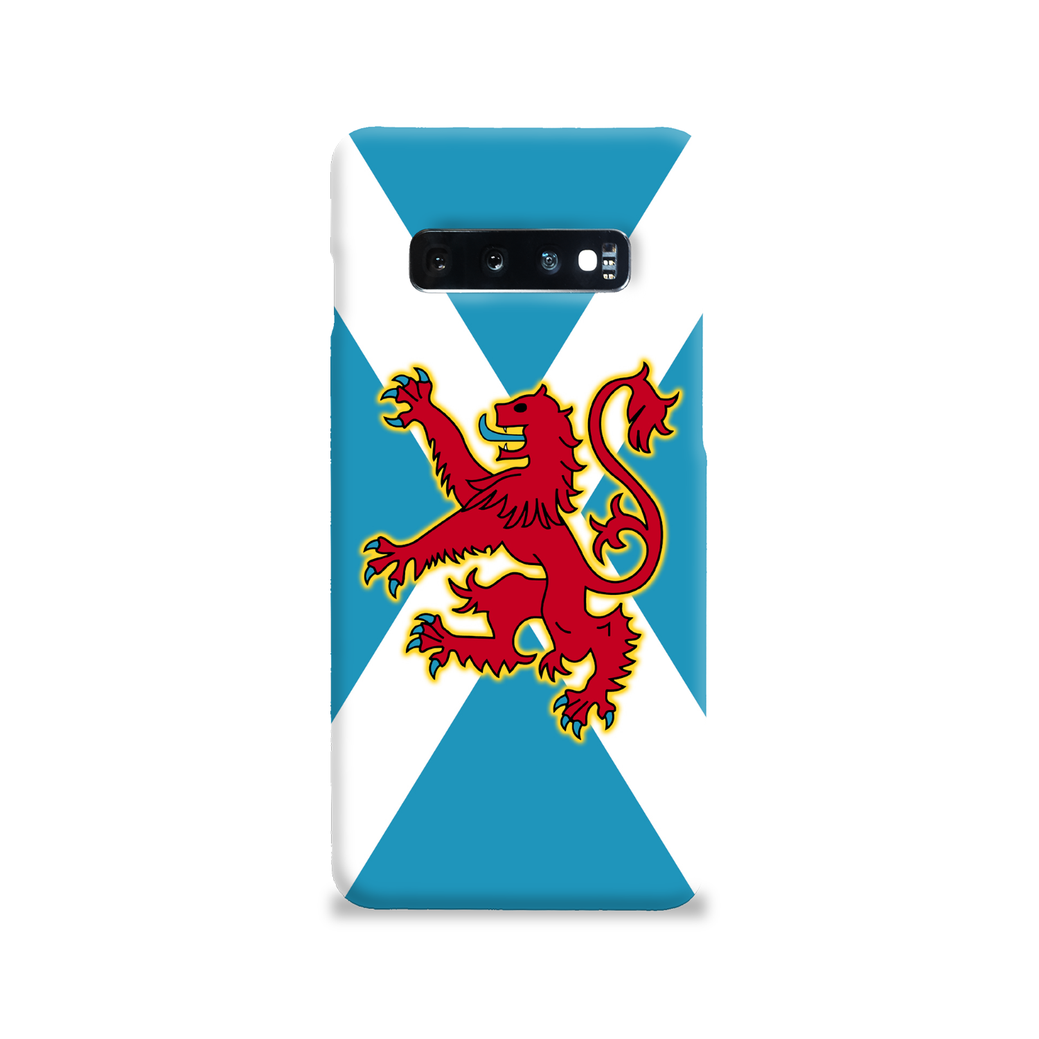 Ancient Azure Scottish Saltire & Lion Rampant ~ Phone Case (collection 3)