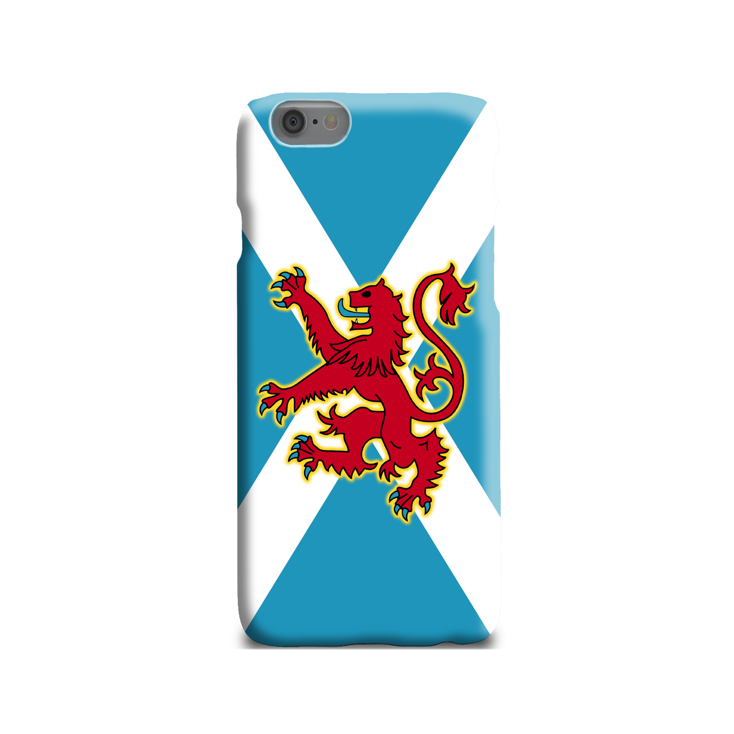 Ancient Azure Scottish Saltire & Lion Rampant ~ Phone Case (collection 3)