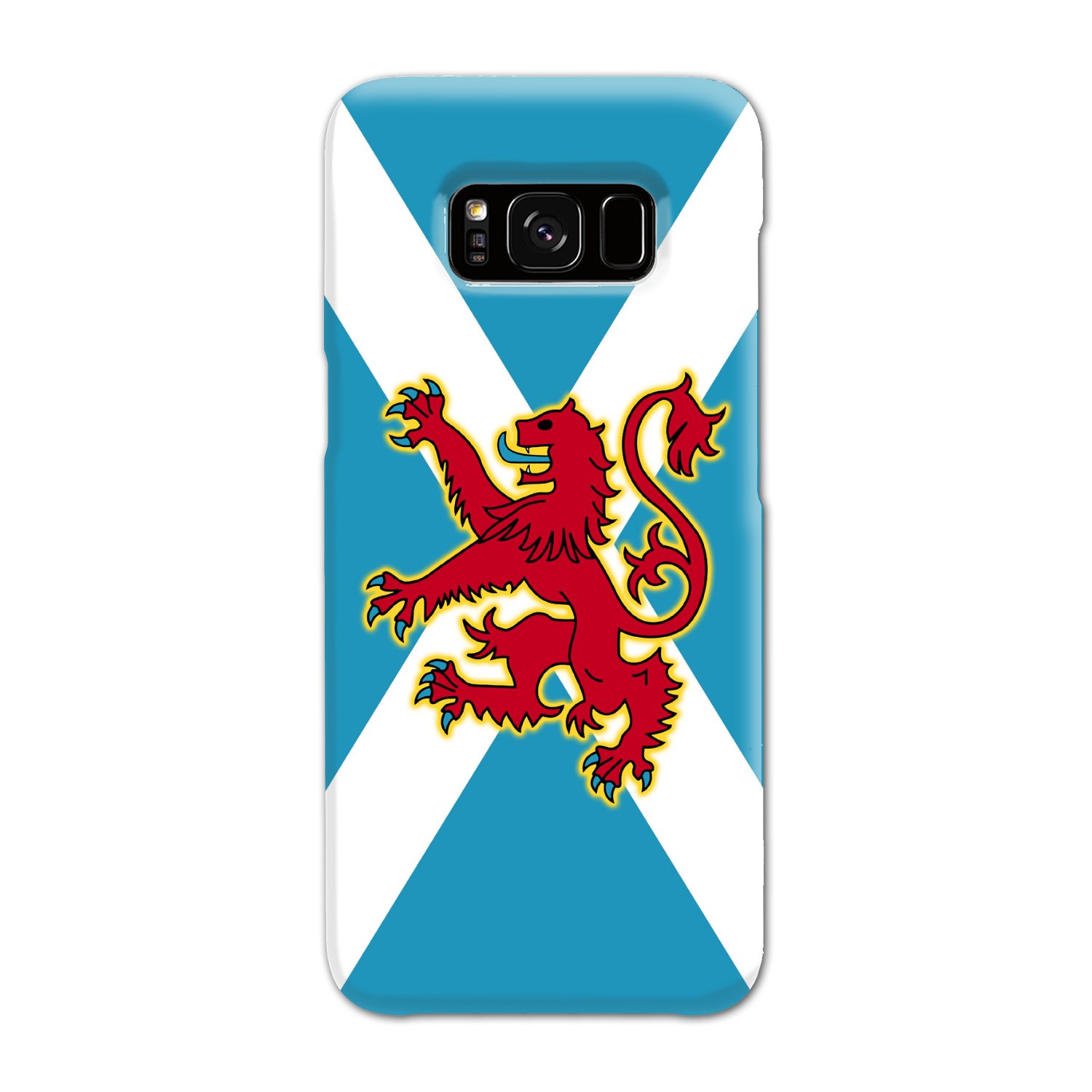 Ancient Azure Scottish Saltire & Lion Rampant ~ Phone Case (collection 3)