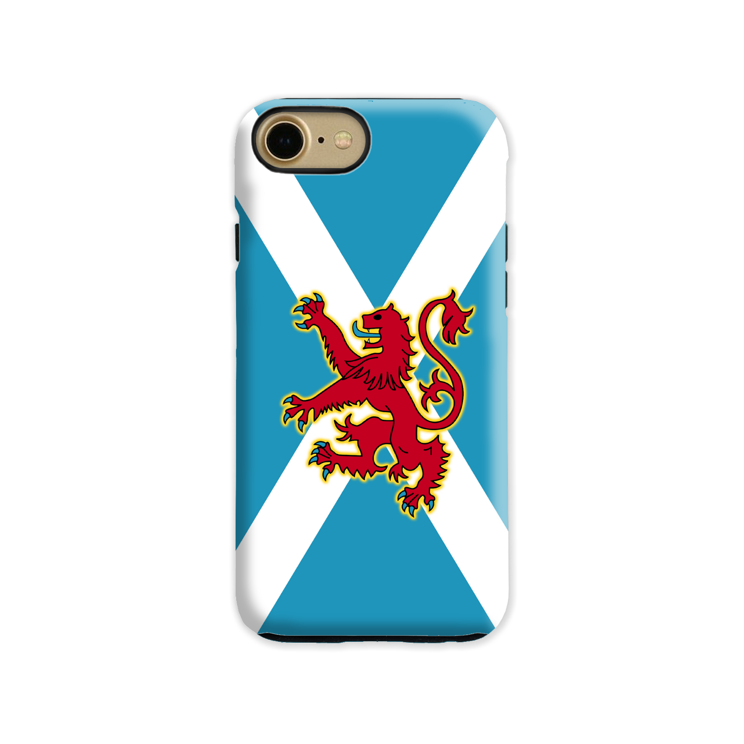 Ancient Azure Scottish Saltire & Lion Rampant ~ Phone Case (collection 4)