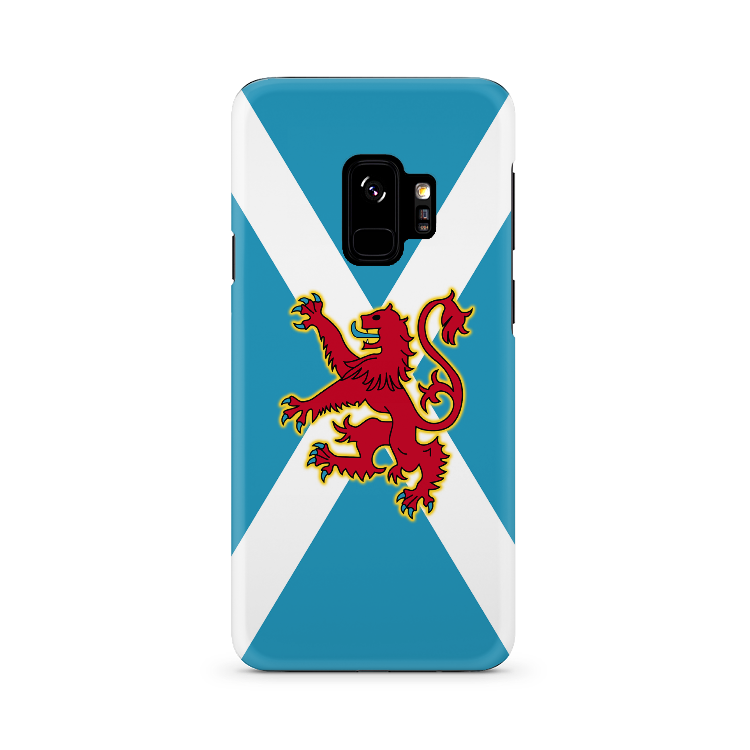 Ancient Azure Scottish Saltire & Lion Rampant ~ Phone Case (collection 4)