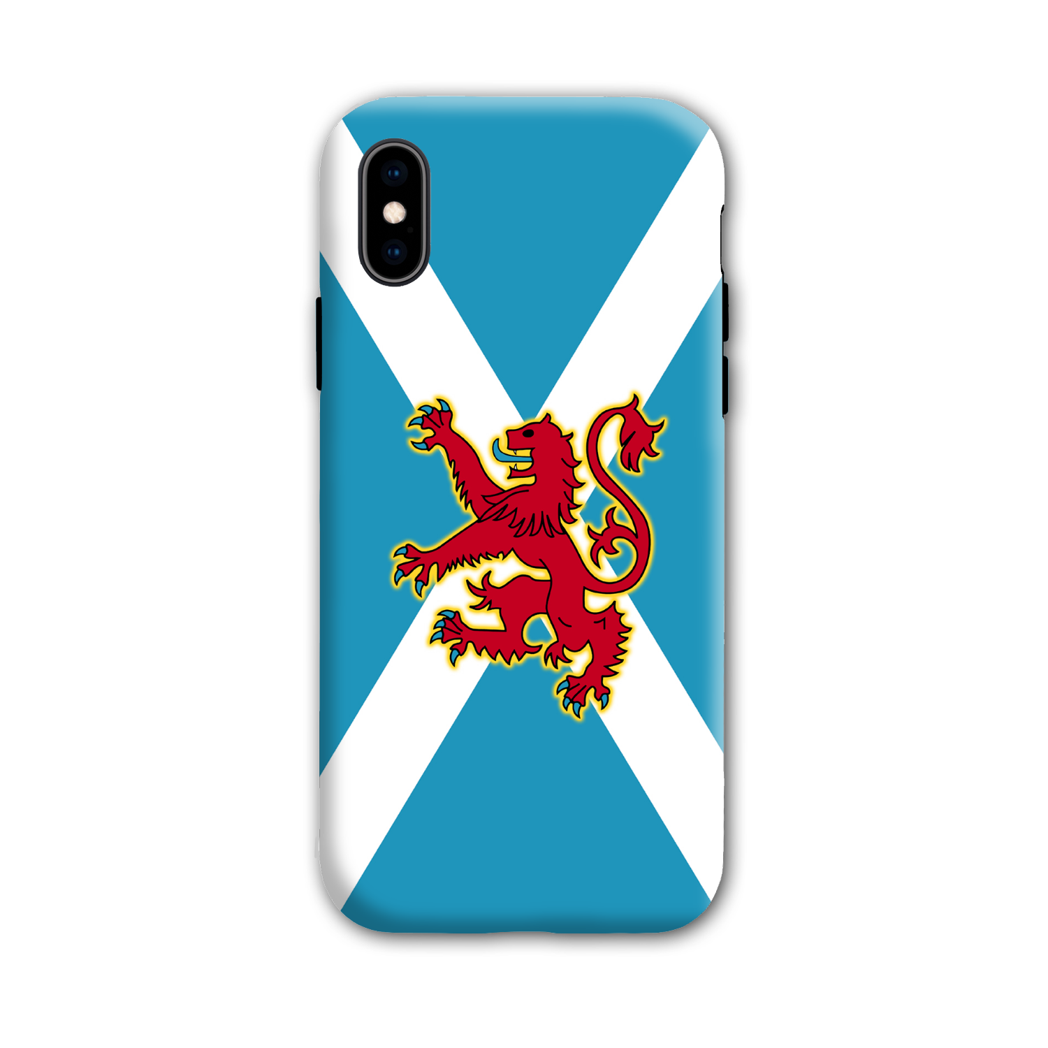 Ancient Azure Scottish Saltire & Lion Rampant ~ Phone Case (collection 4)