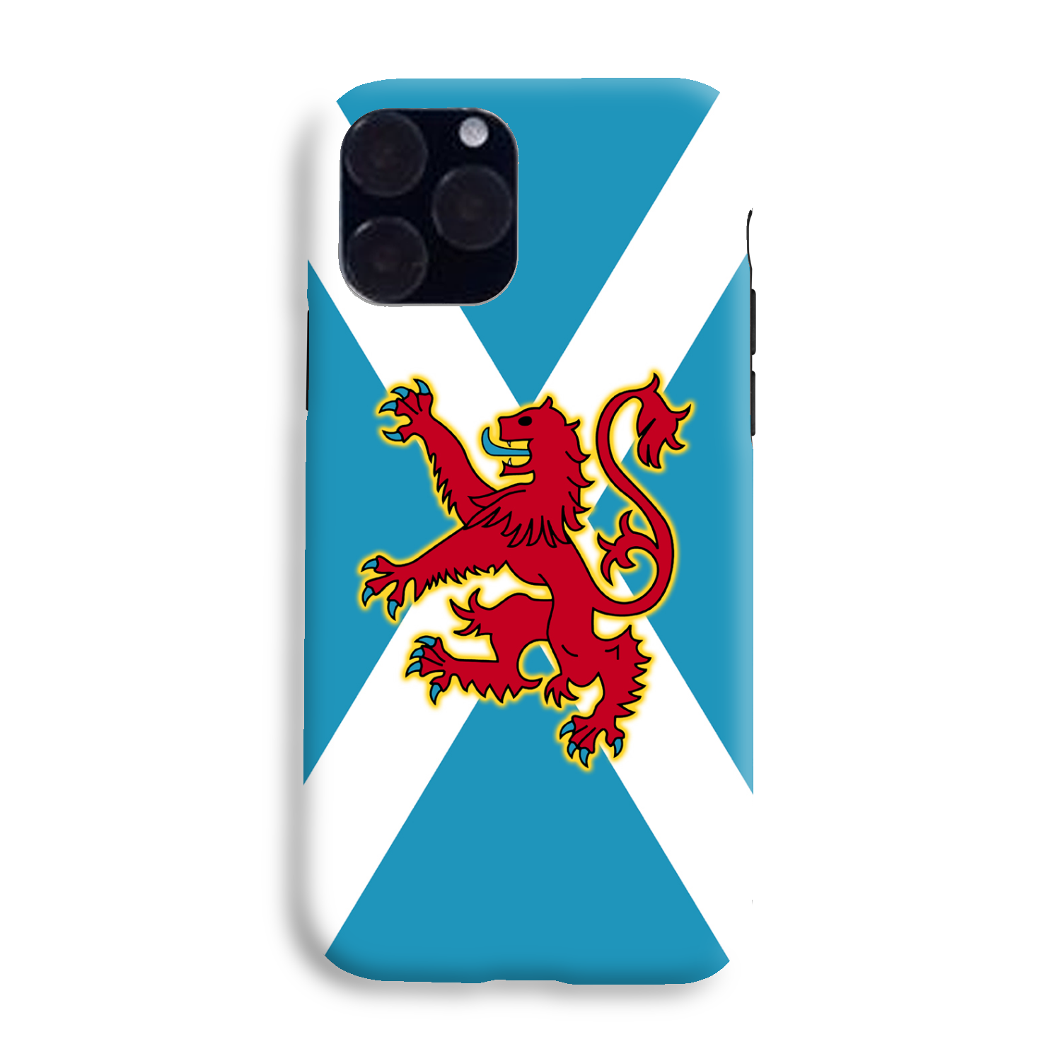 Ancient Azure Scottish Saltire & Lion Rampant ~ Phone Case (collection 4)