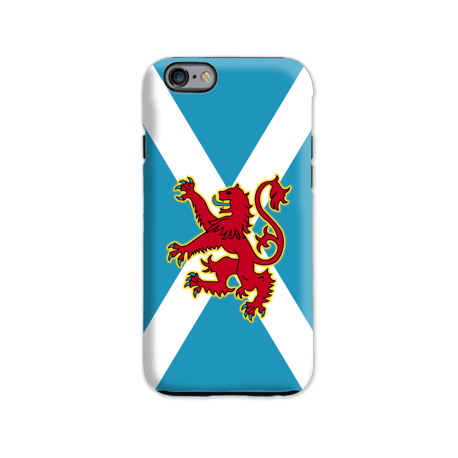 Ancient Azure Scottish Saltire & Lion Rampant ~ Phone Case (collection 4)