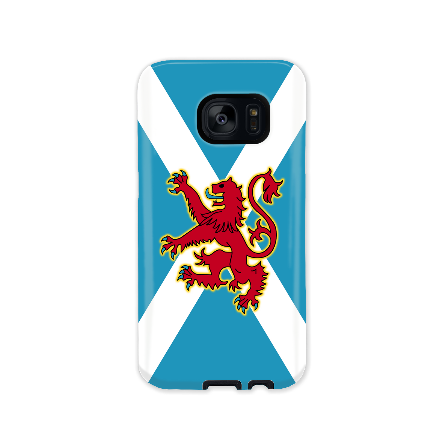 Ancient Azure Scottish Saltire & Lion Rampant ~ Phone Case (collection 4)
