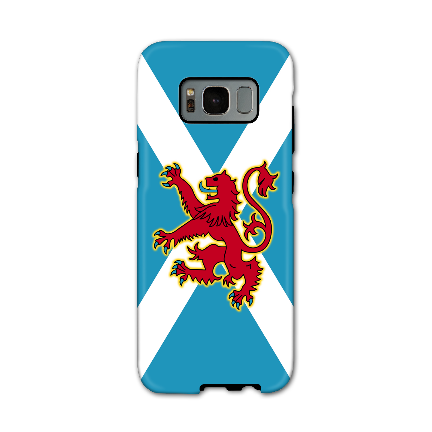 Ancient Azure Scottish Saltire & Lion Rampant ~ Phone Case (collection 4)