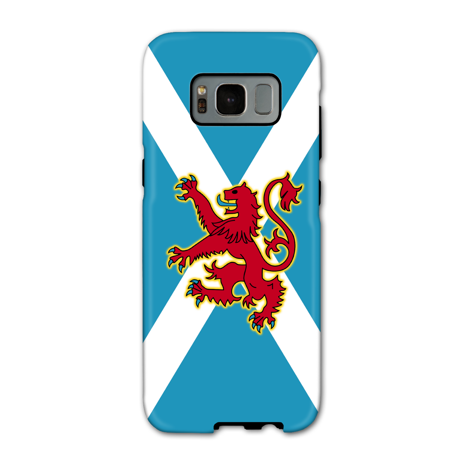 Ancient Azure Scottish Saltire & Lion Rampant ~ Phone Case (collection 4)