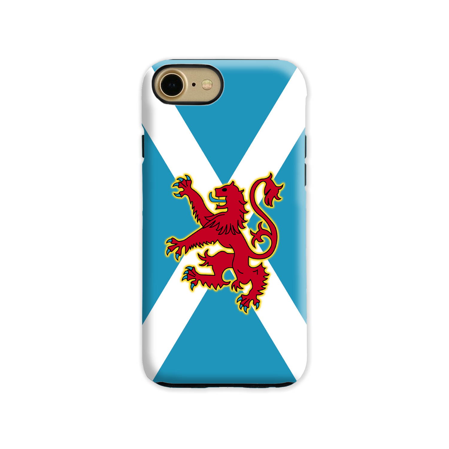 Ancient Azure Scottish Saltire & Lion Rampant ~ Phone Case (collection 4)
