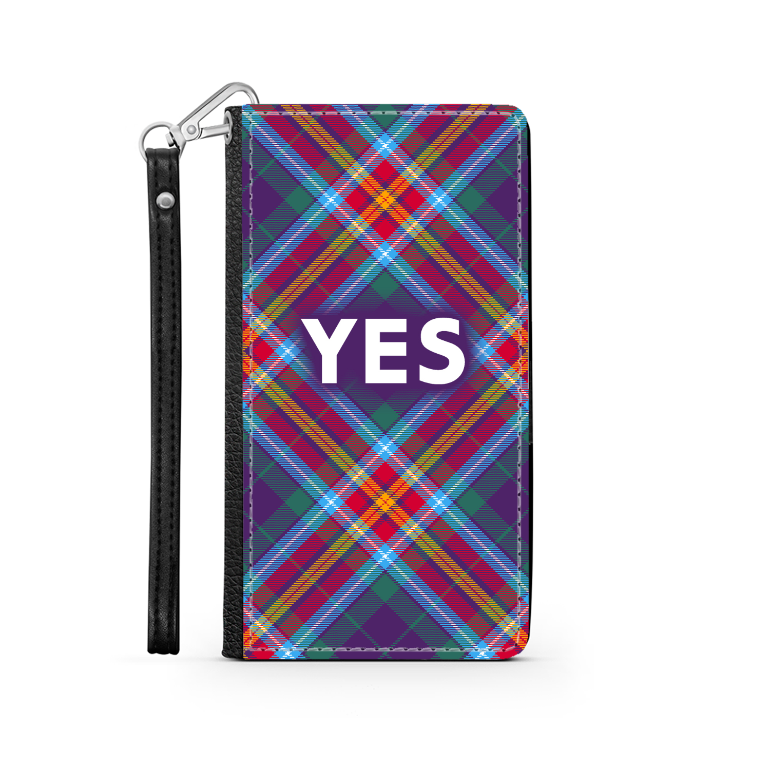 YES ~ Alba Gu Bràth ~ Tartan Faux Leather Wallet Phone Case