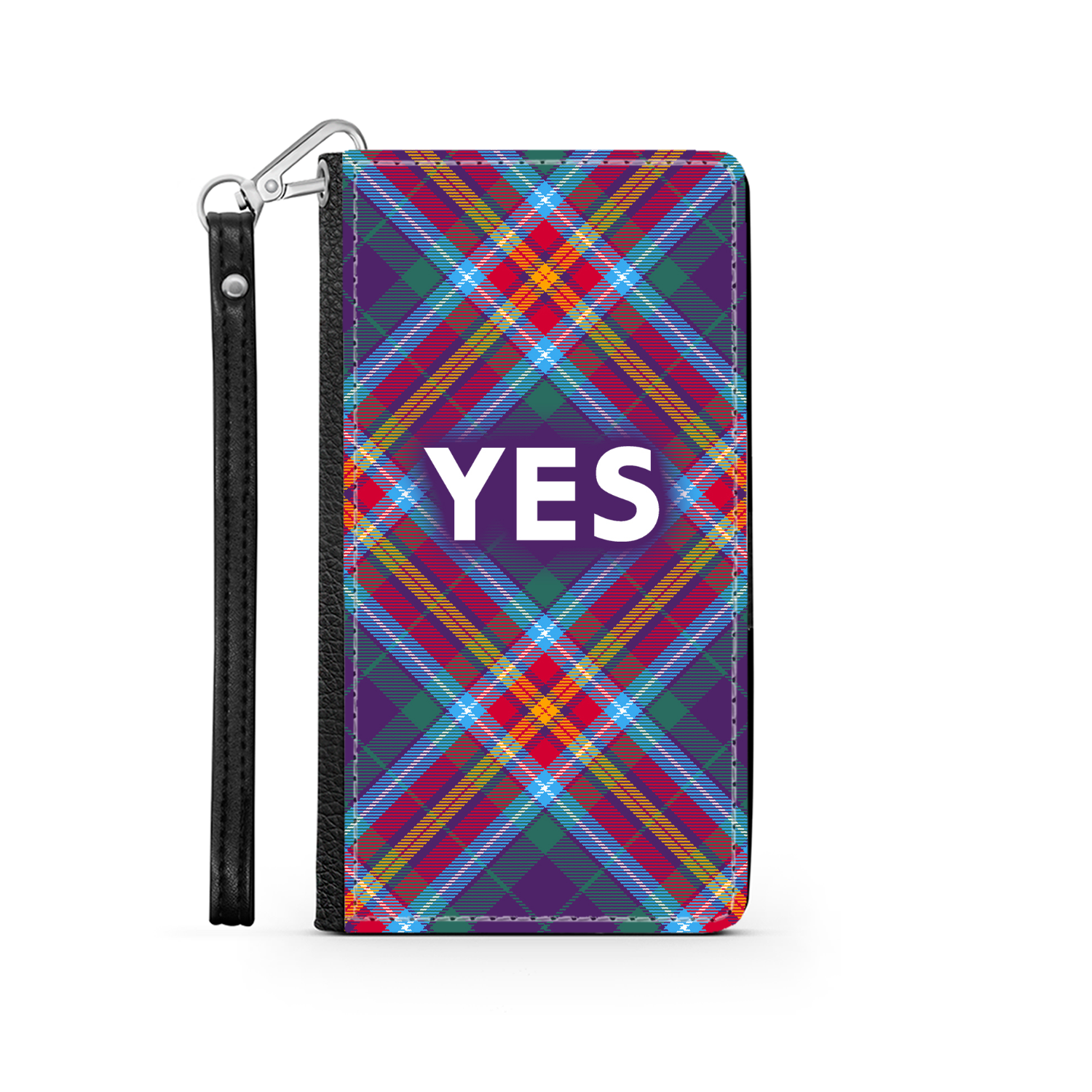 YES ~ Alba Gu Bràth ~ Tartan Faux Leather Wallet Phone Case