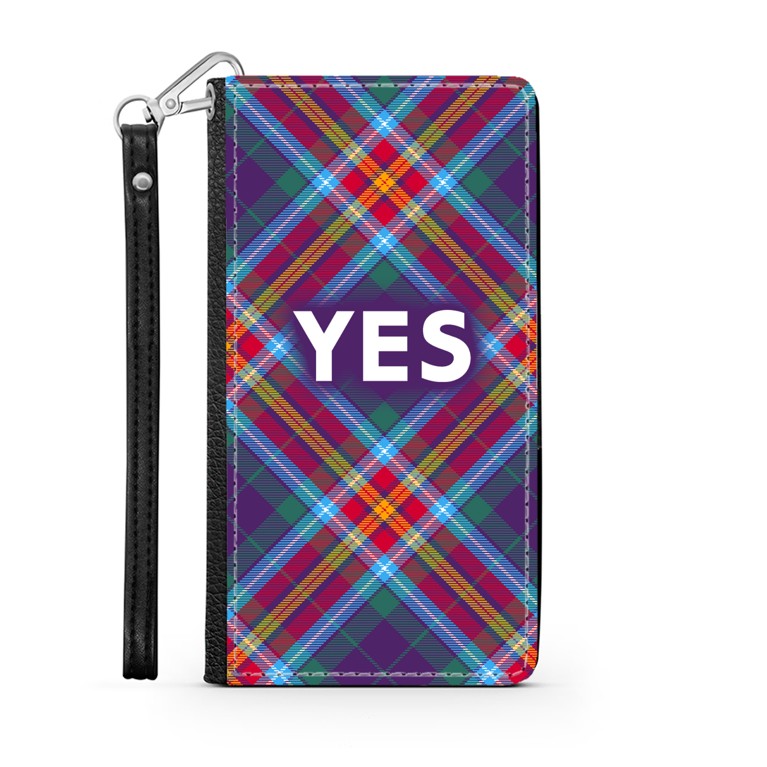 YES ~ Alba Gu Bràth ~ Tartan Faux Leather Wallet Phone Case