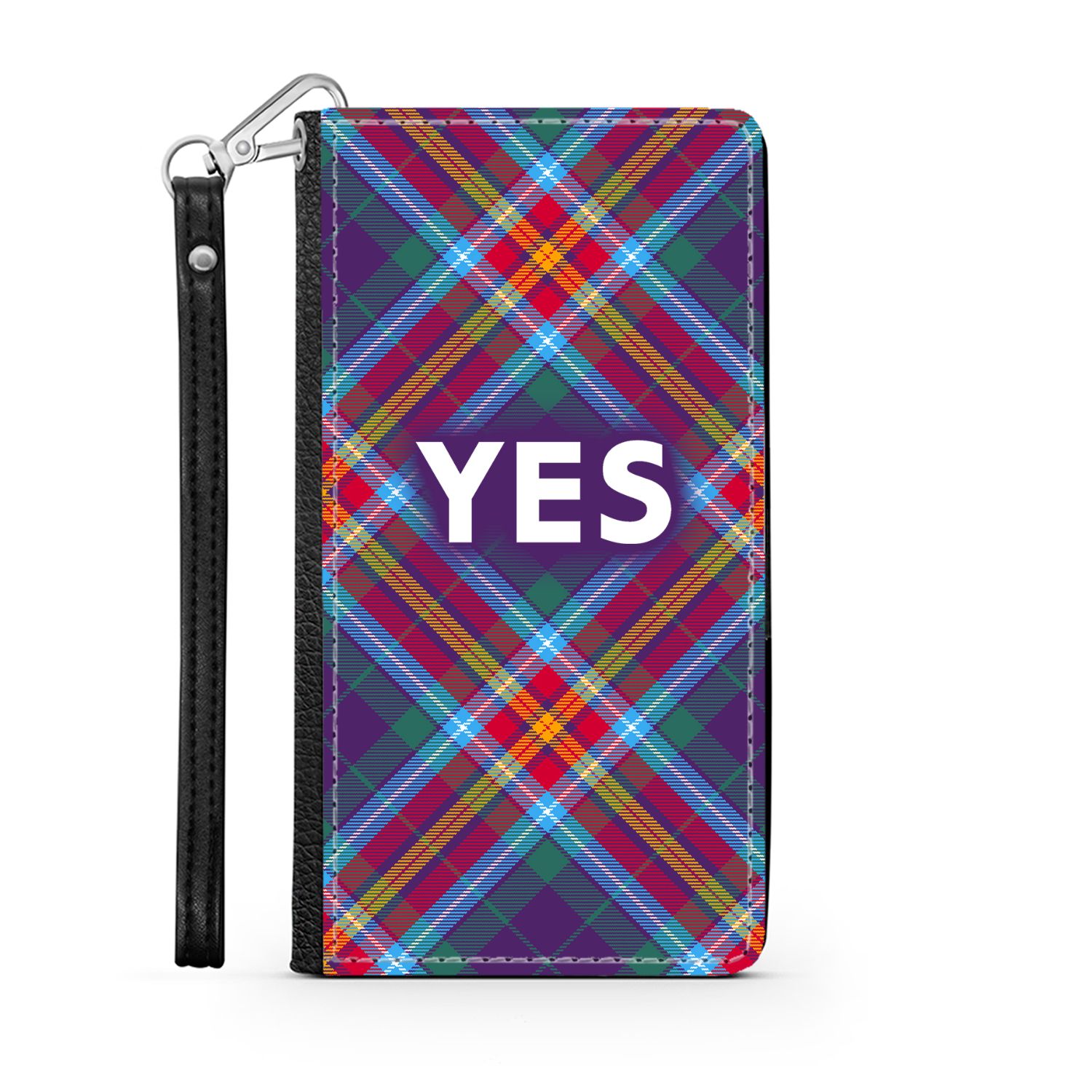 YES ~ Alba Gu Bràth ~ Tartan Faux Leather Wallet Phone Case