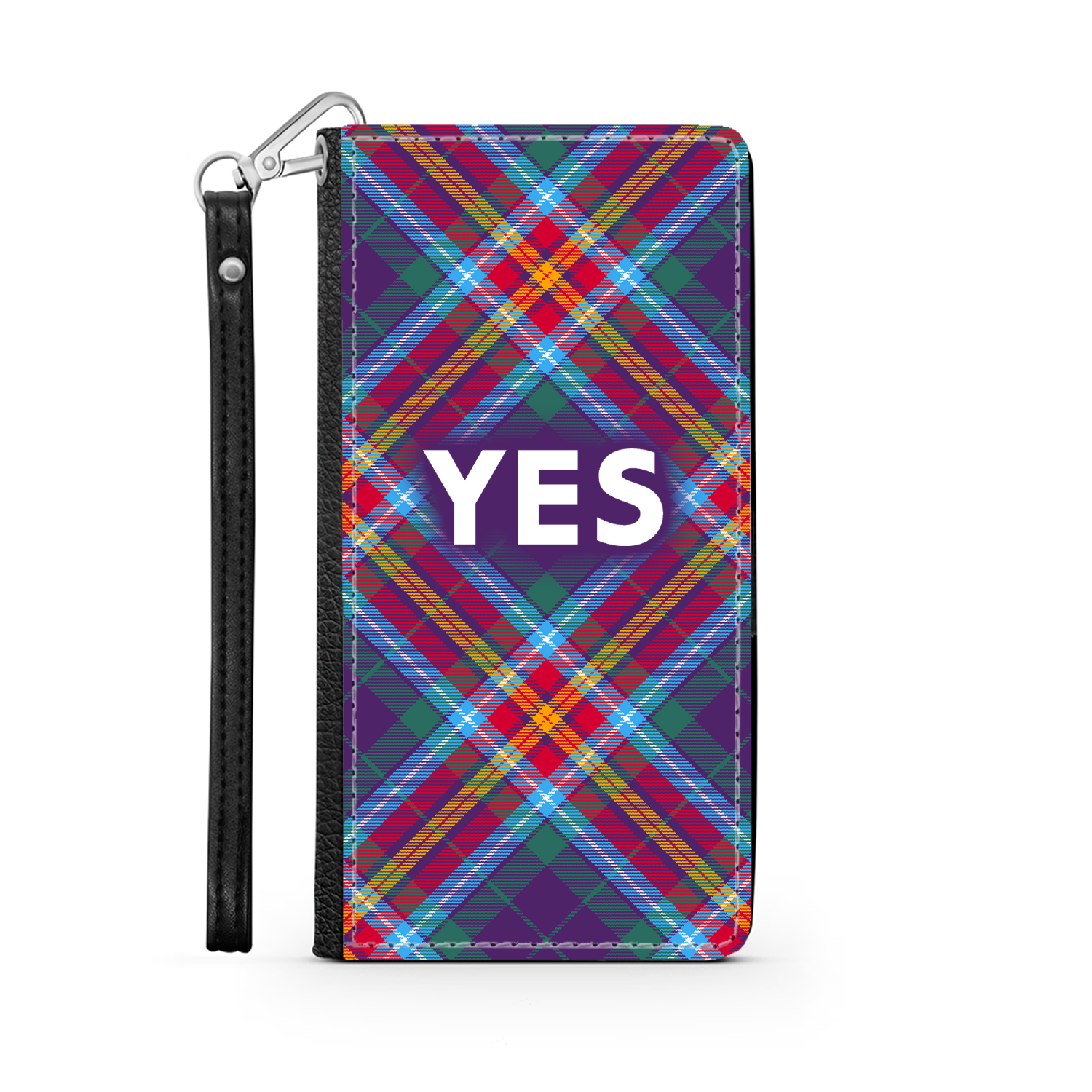 YES ~ Alba Gu Bràth ~ Tartan Faux Leather Wallet Phone Case