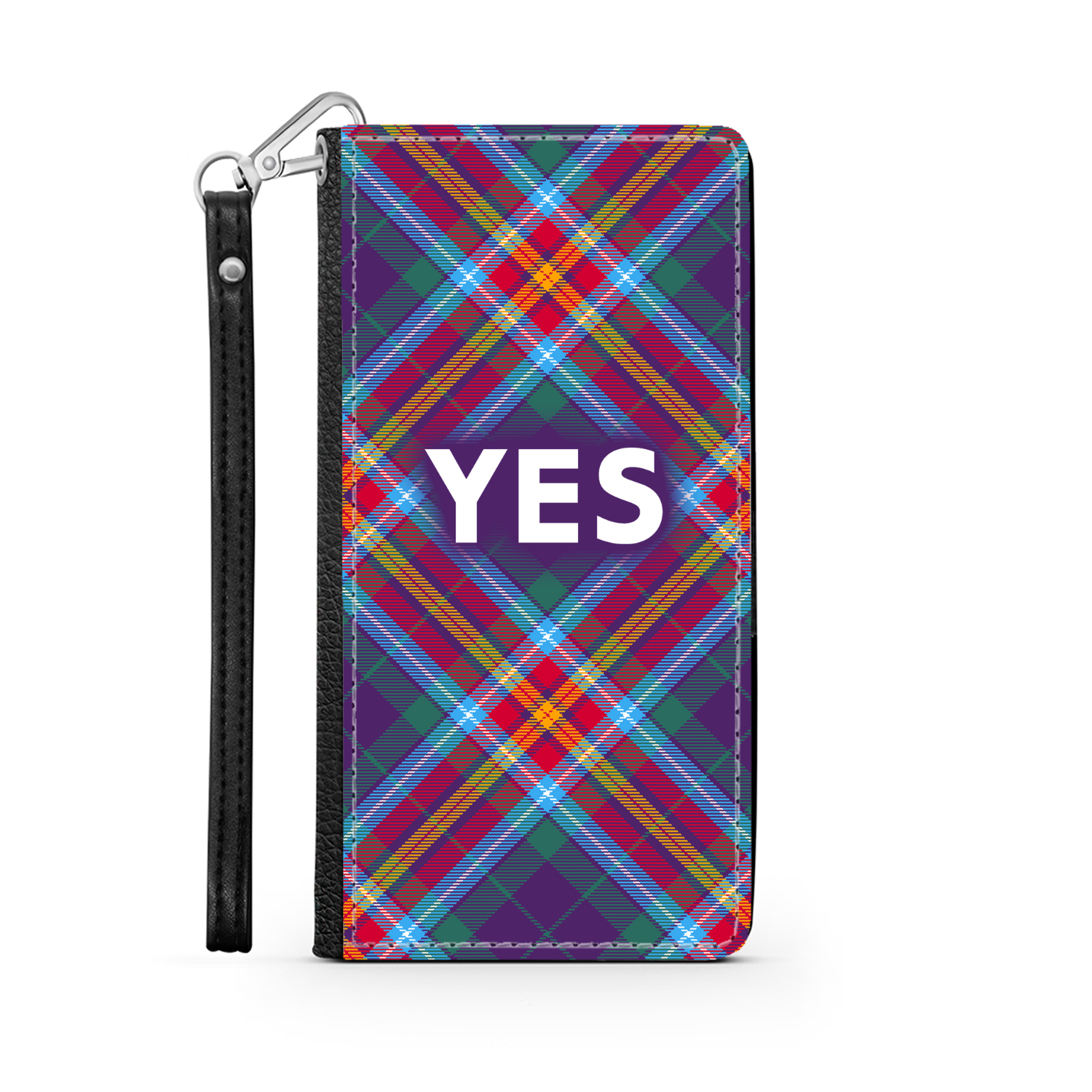 YES ~ Alba Gu Bràth ~ Tartan Faux Leather Wallet Phone Case