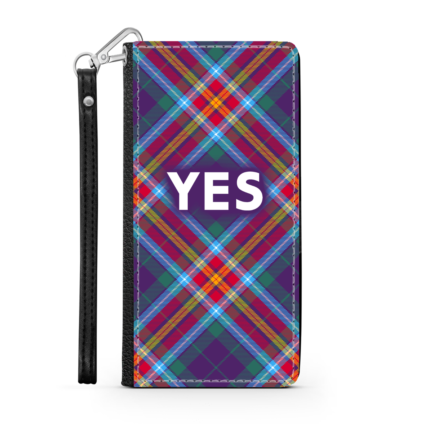 YES ~ Alba Gu Bràth ~ Tartan Faux Leather Wallet Phone Case