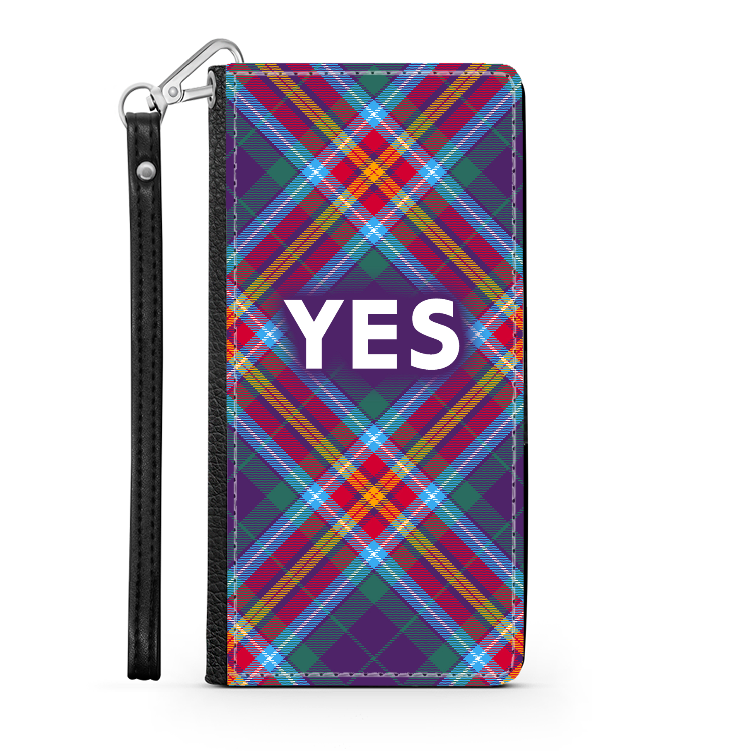 YES ~ Alba Gu Bràth ~ Tartan Faux Leather Wallet Phone Case