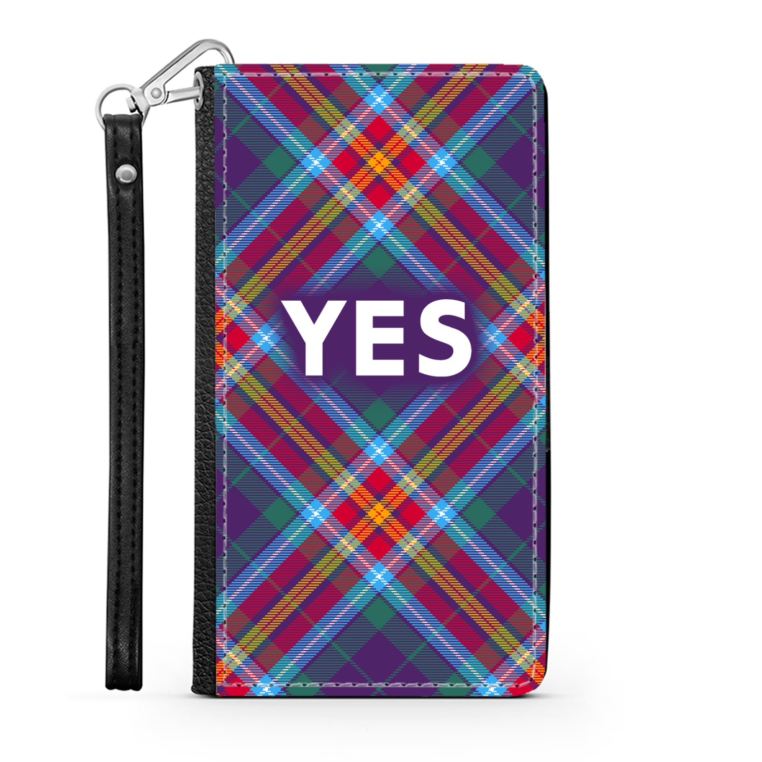 YES ~ Alba Gu Bràth ~ Tartan Faux Leather Wallet Phone Case