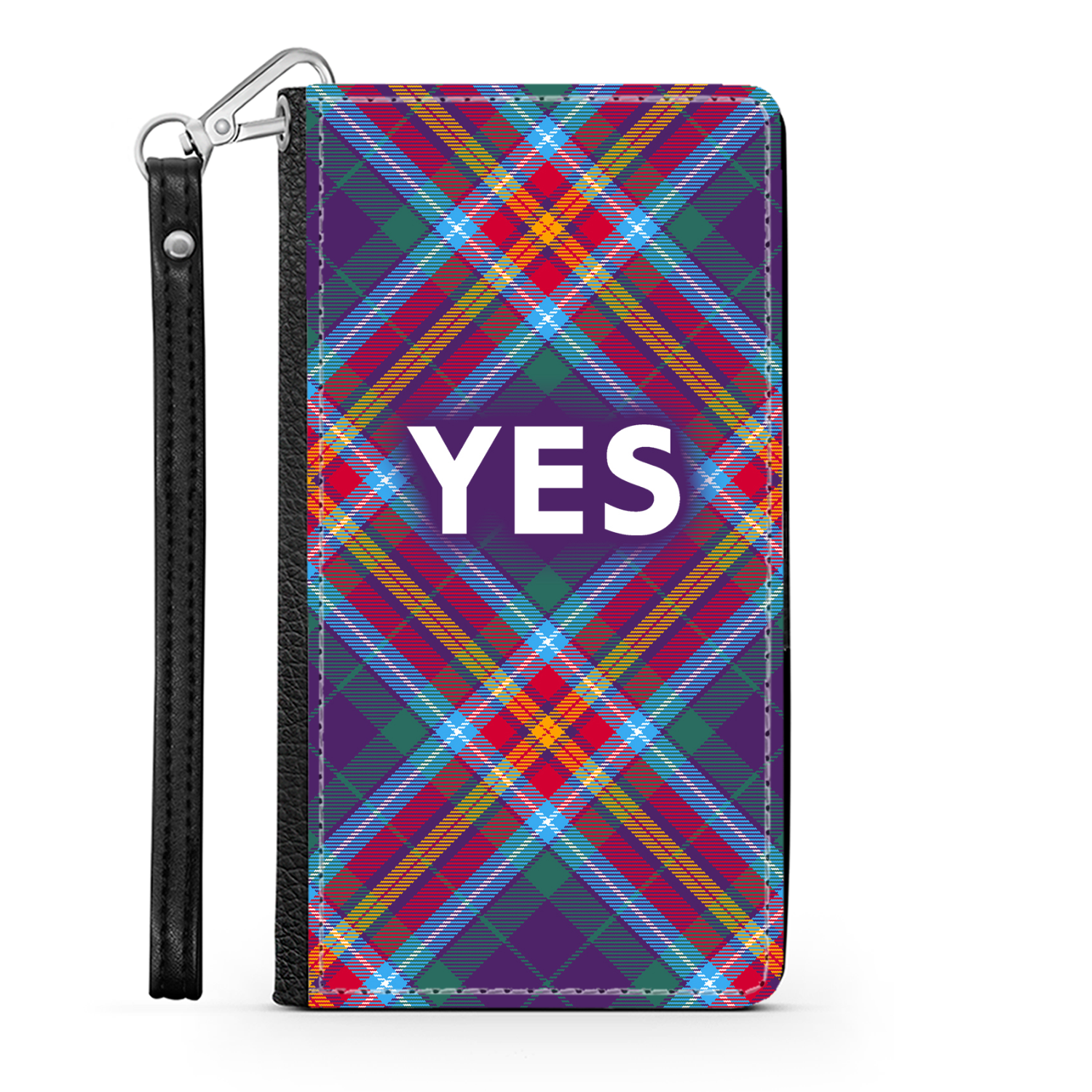 YES ~ Alba Gu Bràth ~ Tartan Faux Leather Wallet Phone Case