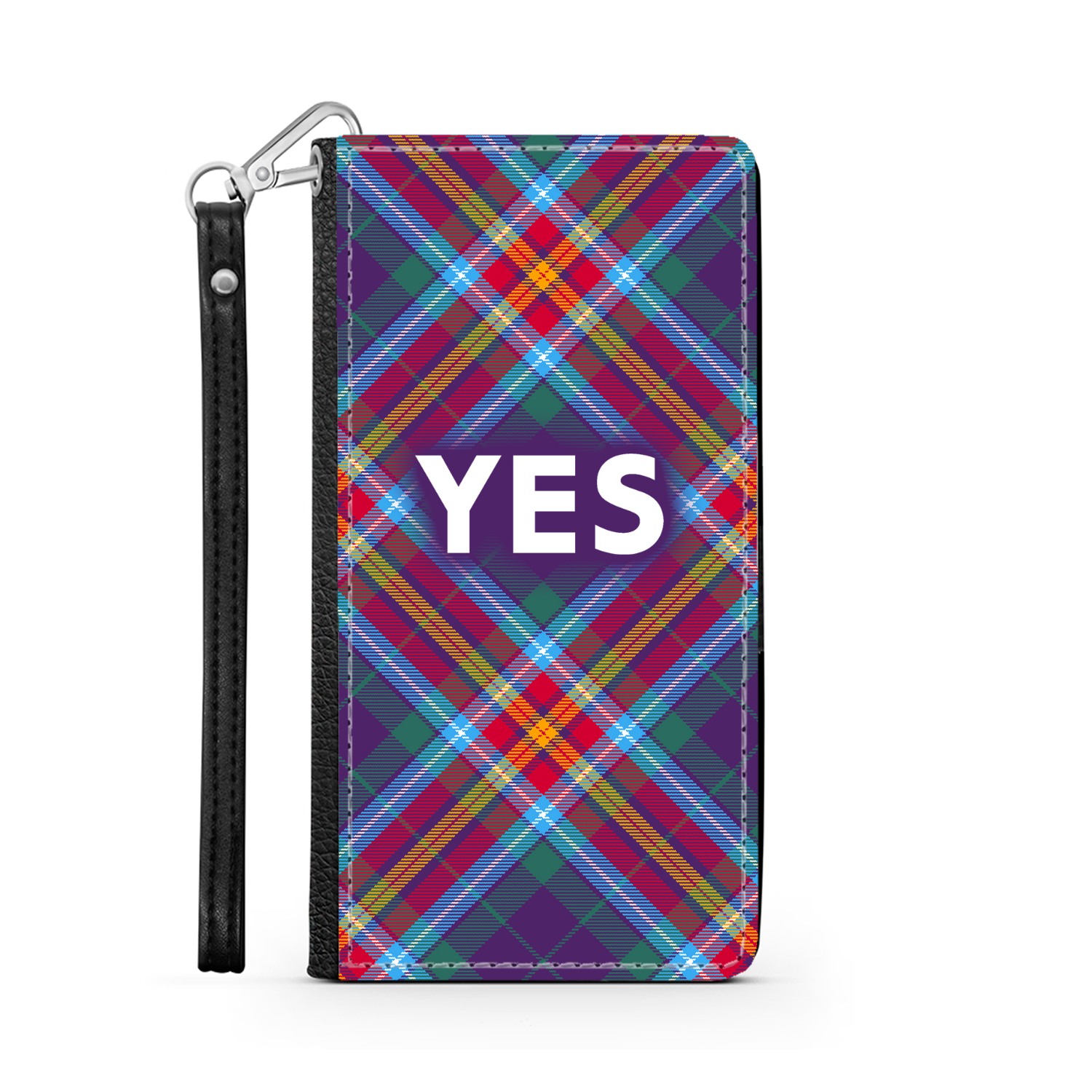 YES ~ Alba Gu Bràth ~ Tartan Faux Leather Wallet Phone Case