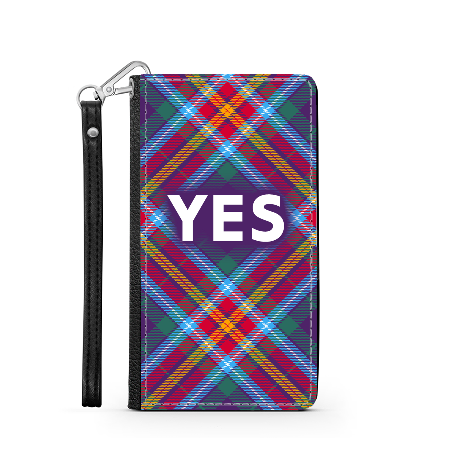 YES ~ Alba Gu Bràth ~ Tartan Faux Leather Wallet Phone Case