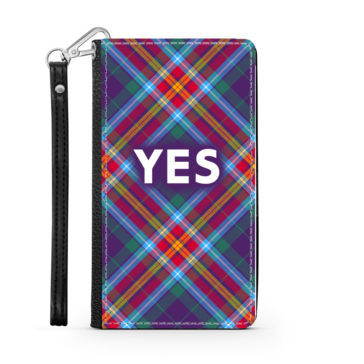 YES ~ Alba Gu Bràth ~ Tartan Faux Leather Wallet Phone Case