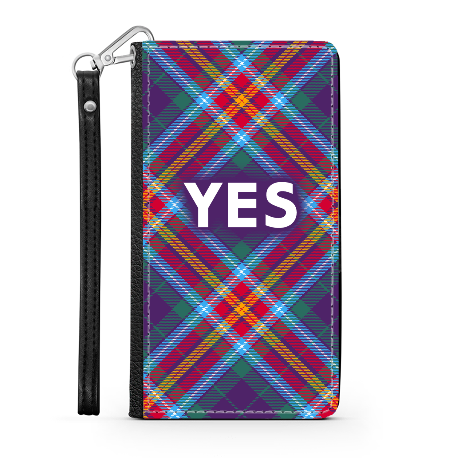 YES ~ Alba Gu Bràth ~ Tartan Faux Leather Wallet Phone Case
