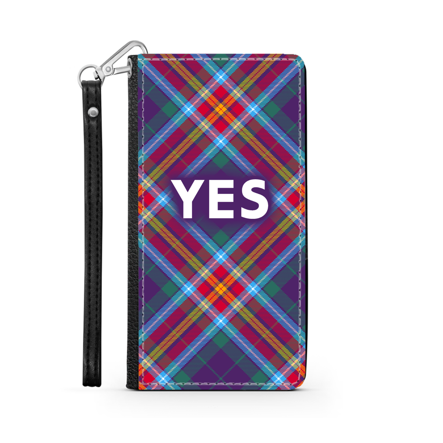 YES ~ Alba Gu Bràth ~ Tartan Faux Leather Wallet Phone Case