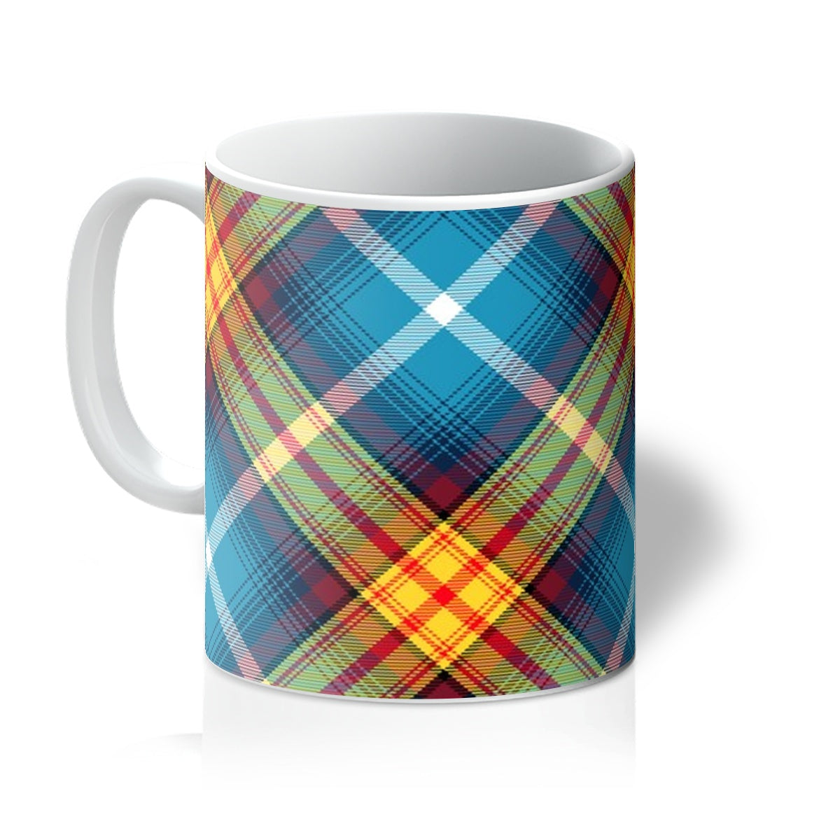 Declaration of Scottish Independence Arbroath 6th April 1320 Steven Patrick Sim Tartan ceramic mug