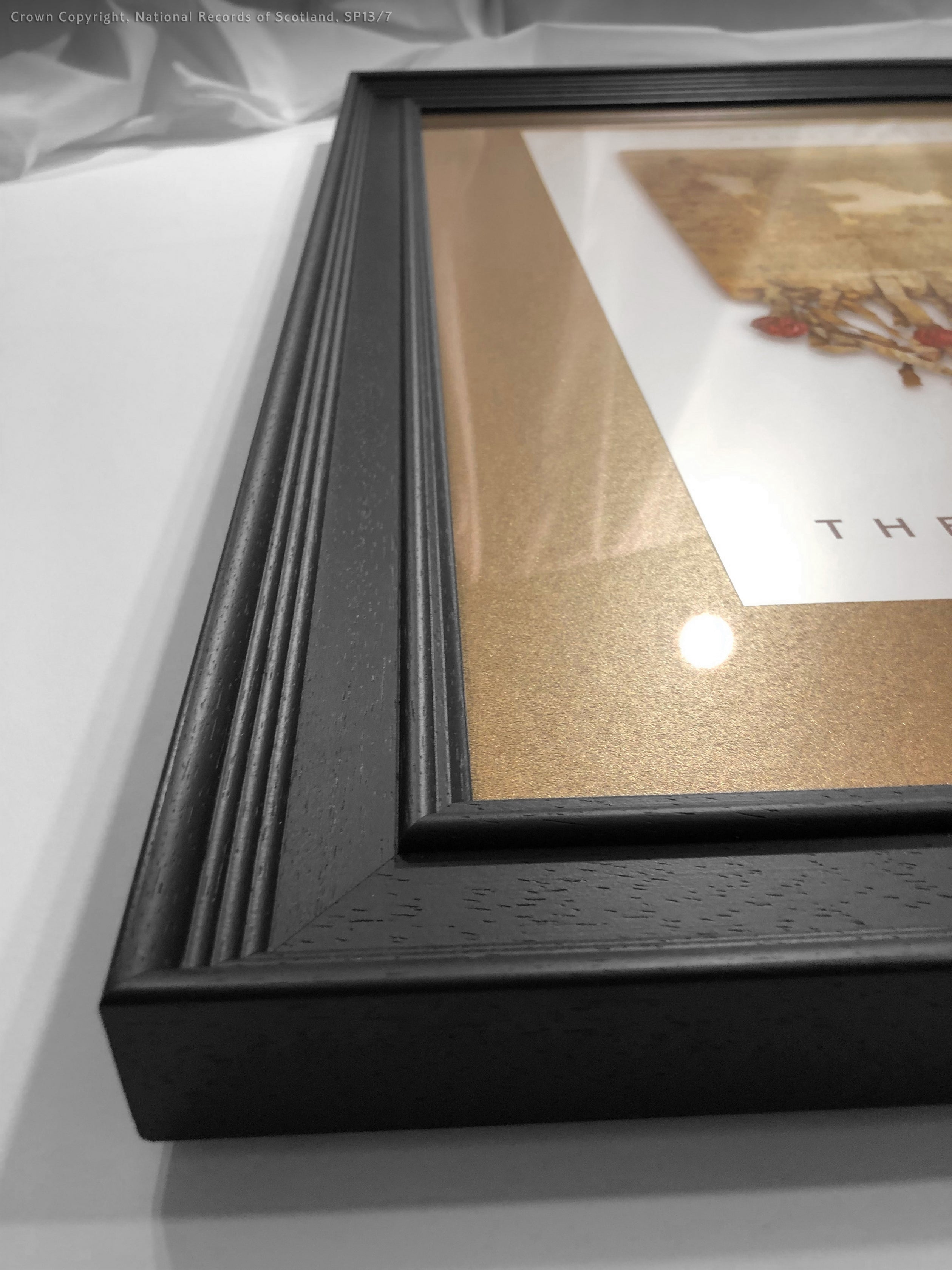 The Declaration of Arbroath Gold Metallic Print Editions - Pearl Framed with bronze mount